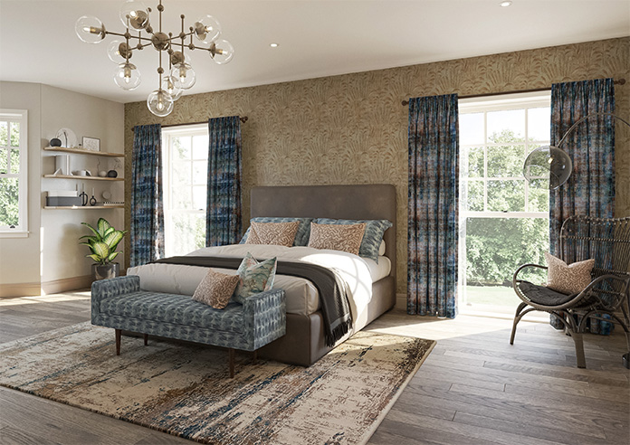 Nebula, Petrol - Made to Measure Curtains - Image 8